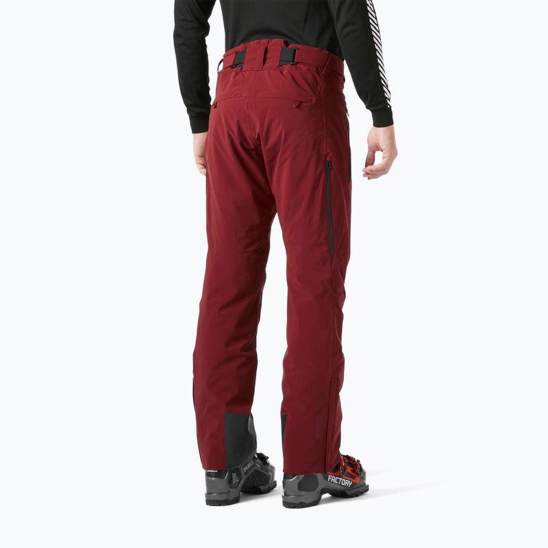 Men's ski trousers Helly Hansen Alpha Lifaloft mars red 2