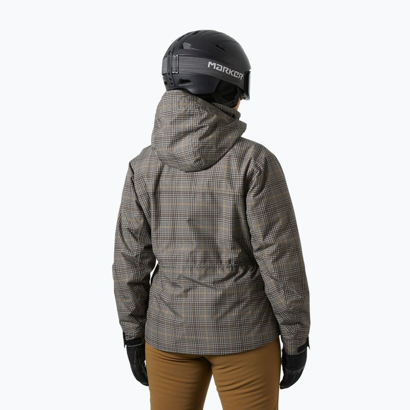 Women's ski jacket Helly Hansen Nora Insulated 2.0 pebble broxburn plaid aop 2