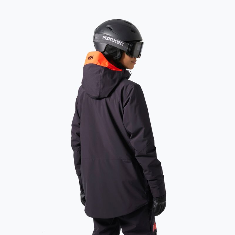 Helly Hansen women's ski jacket Whitewall Lifaloft 3.0 black grape 2