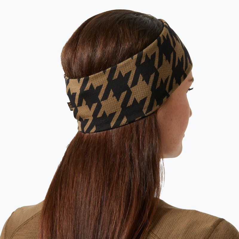 Helly Hansen Lifa Merino sepia houndstooth headband aop 3
