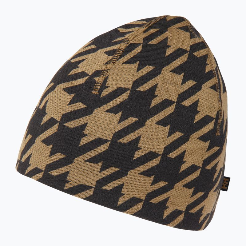 Helly Hansen Lifa Merino winter cap sepia houndstooth aop