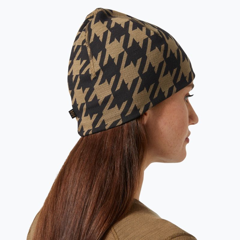 Helly Hansen Lifa Merino winter cap sepia houndstooth aop 3