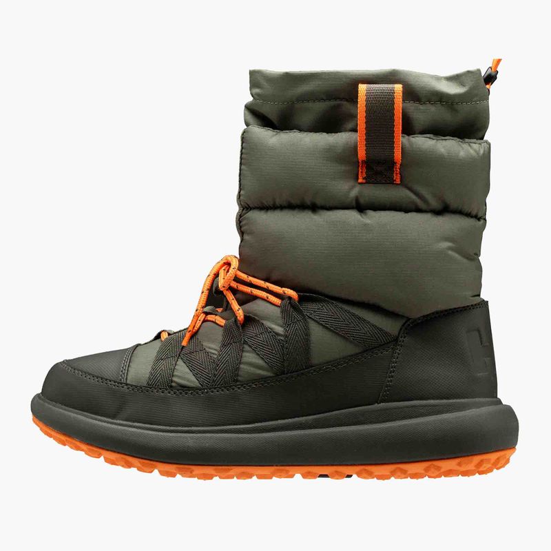 Helly Hansen men's Monarch utility green/orange snow boots 9