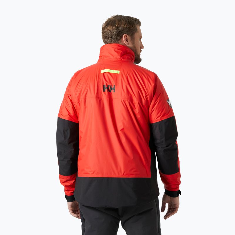 Helly Hansen Aegir midlayer alert red sailing jacket 2