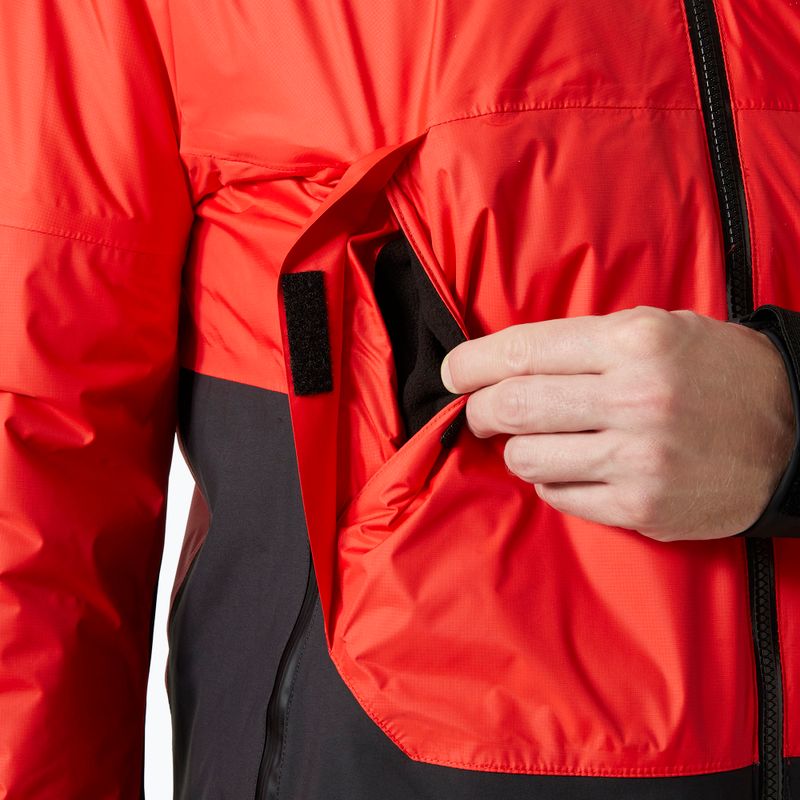 Helly Hansen Aegir midlayer alert red sailing jacket 4