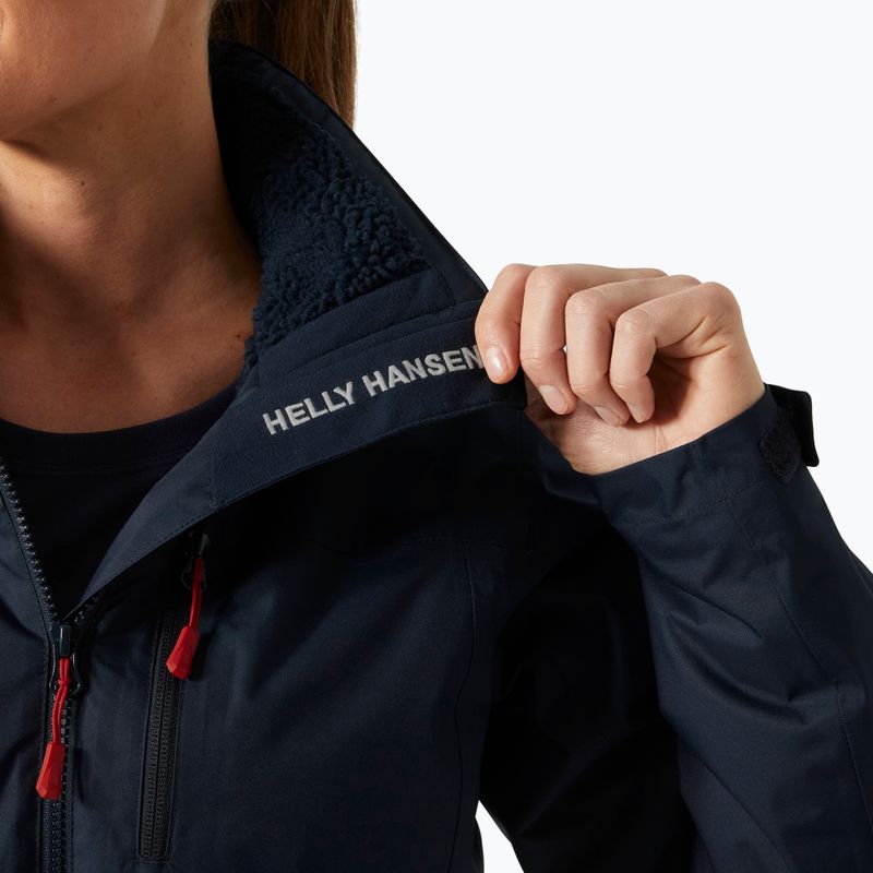 Women's sailing jacket Helly Hansen Crew Hooded Pile navy 5