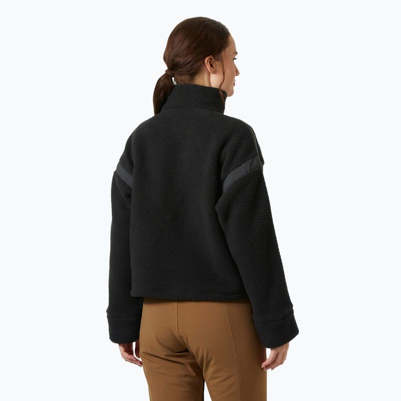 Helly Hansen women's Imperial Pile Zip sweatshirt black 2