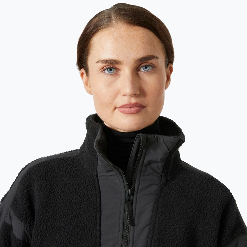Helly Hansen women's Imperial Pile Zip sweatshirt black 3