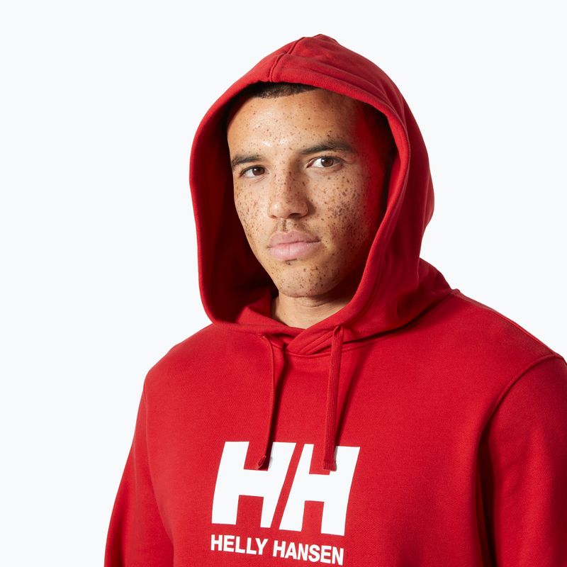 Men's sweatshirt Helly Hansen HH Logo Hoodie red 3