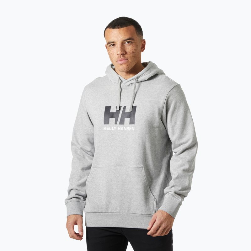 Men's sweatshirt Helly Hansen HH Logo Hoodie grey/melange