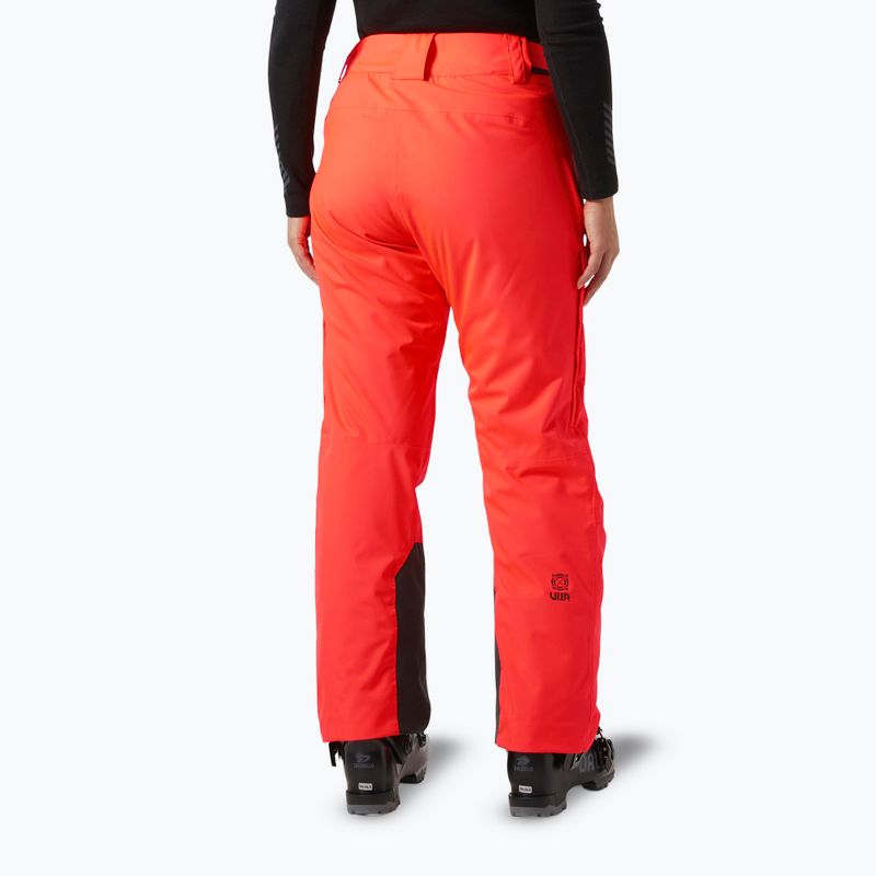 Helly Hansen Switch Cargo 2.0 women's ski trousers neon coral 2