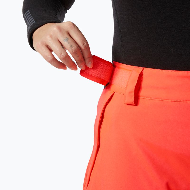Helly Hansen Switch Cargo 2.0 women's ski trousers neon coral 3