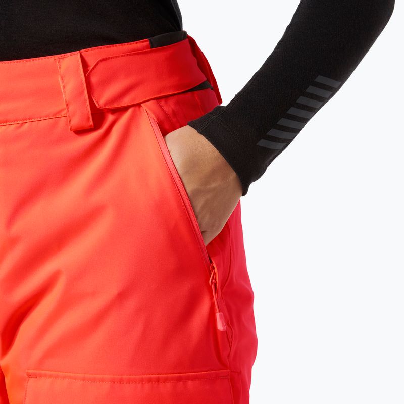 Helly Hansen Switch Cargo 2.0 women's ski trousers neon coral 4
