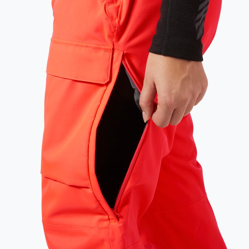 Helly Hansen Switch Cargo 2.0 women's ski trousers neon coral 6