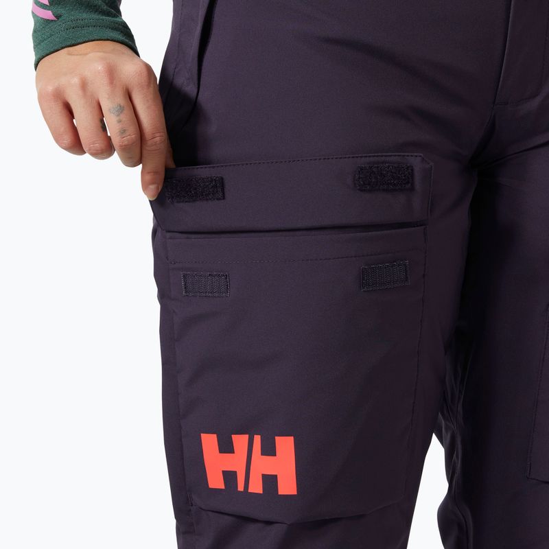 Women's ski trousers Helly Hansen Switch Cargo 2.0 black grape 4