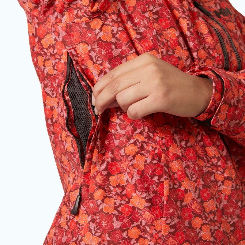 Women's ski jacket Helly Hansen Valdisere 3.0 red floral aop 4