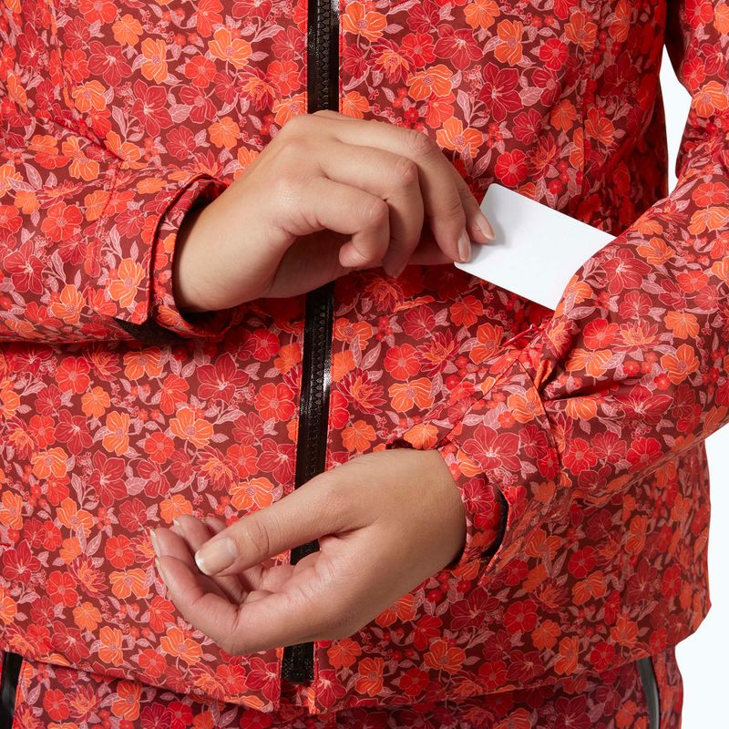 Women's ski jacket Helly Hansen Valdisere 3.0 red floral aop 6