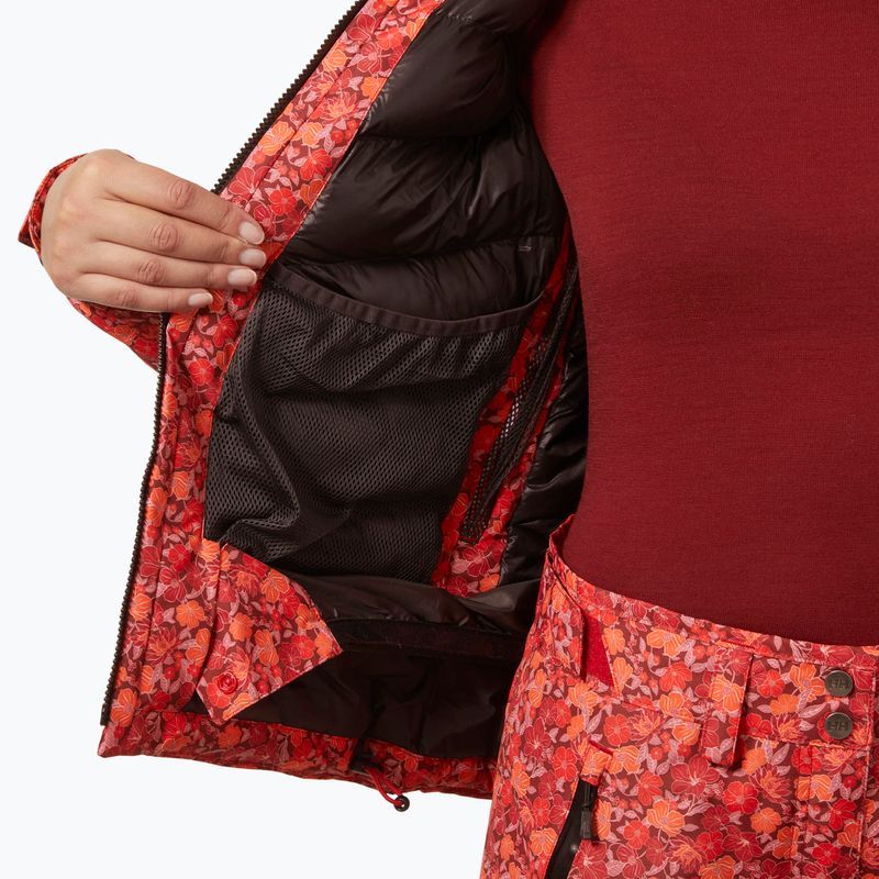 Women's ski jacket Helly Hansen Valdisere 3.0 red floral aop 8