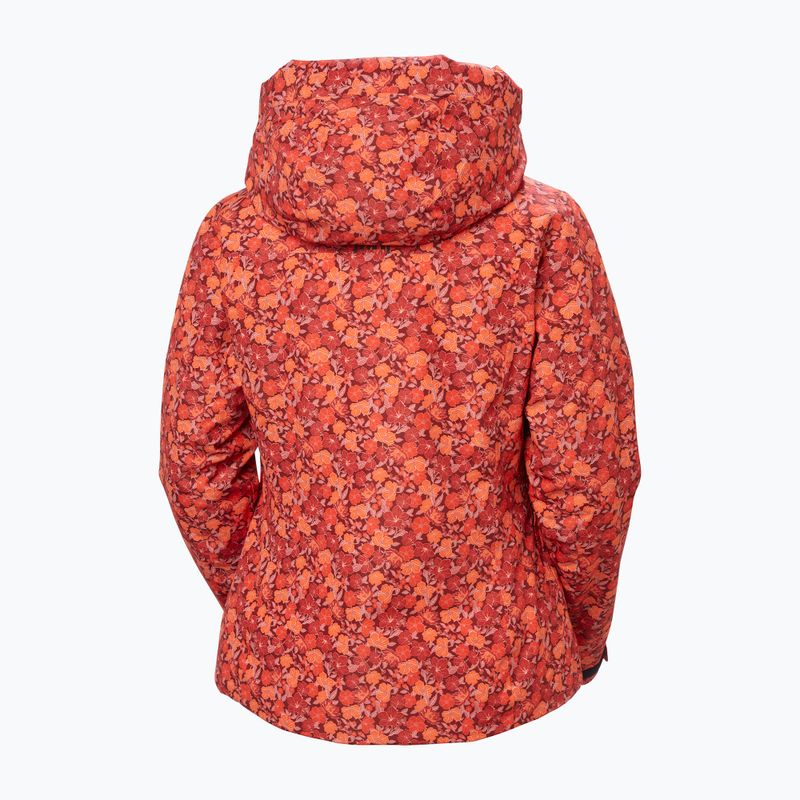 Women's ski jacket Helly Hansen Valdisere 3.0 red floral aop 10