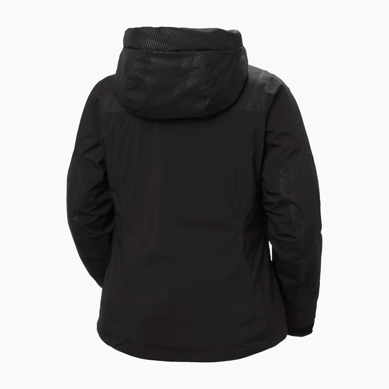 Women's ski jacket Helly Hansen Valdisere 3.0 black embossed stripes 11