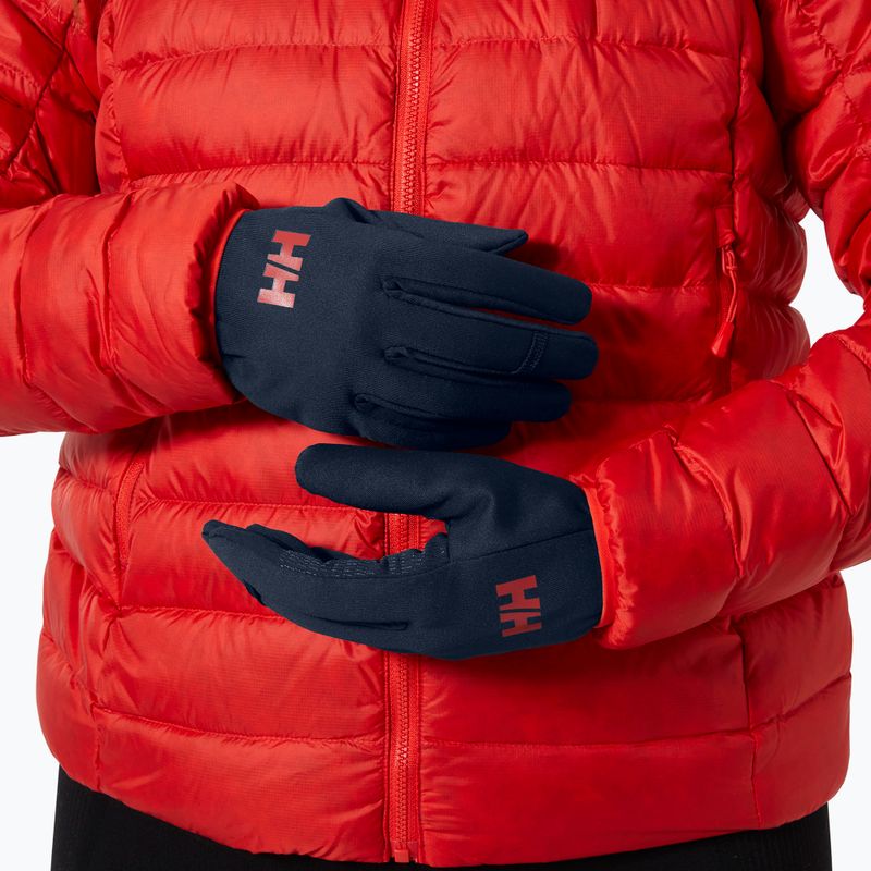 Helly Hansen Hardface Fleece Touch navy trekking gloves 3