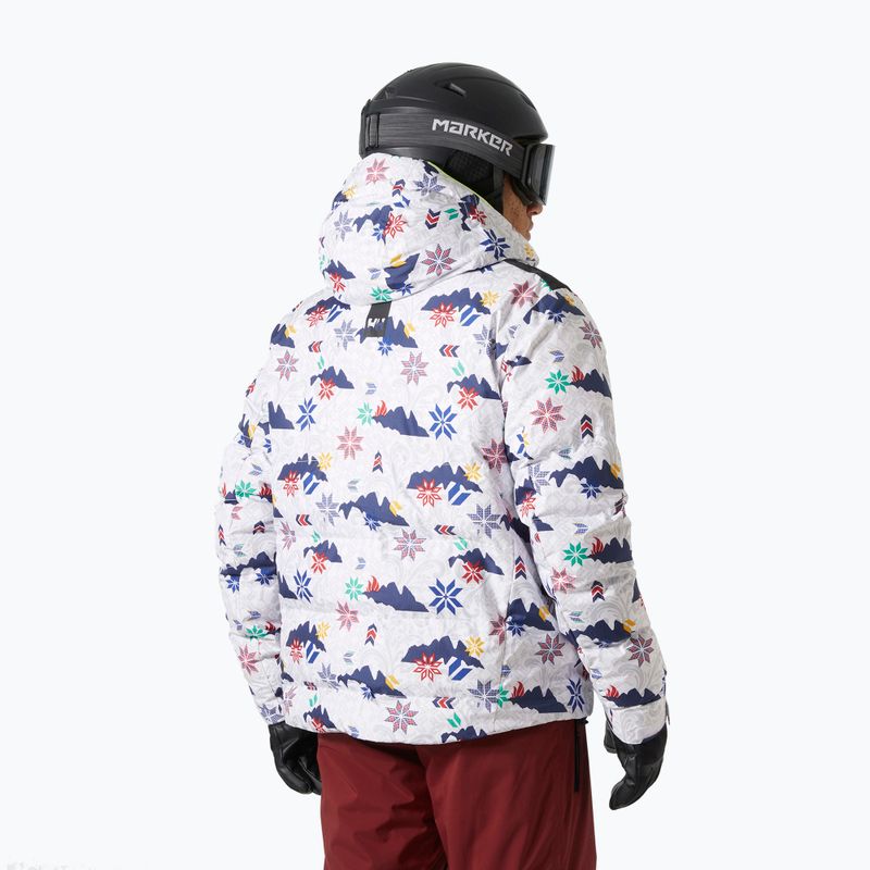 Helly Hansen men's ski jacket Kvitfjell Race Puffy white olympics 2