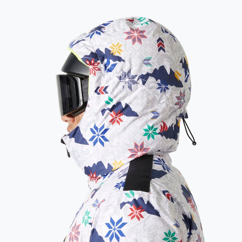 Helly Hansen men's ski jacket Kvitfjell Race Puffy white olympics 3