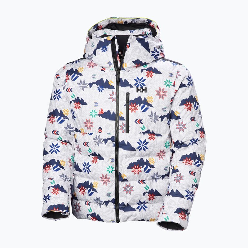 Helly Hansen men's ski jacket Kvitfjell Race Puffy white olympics 9