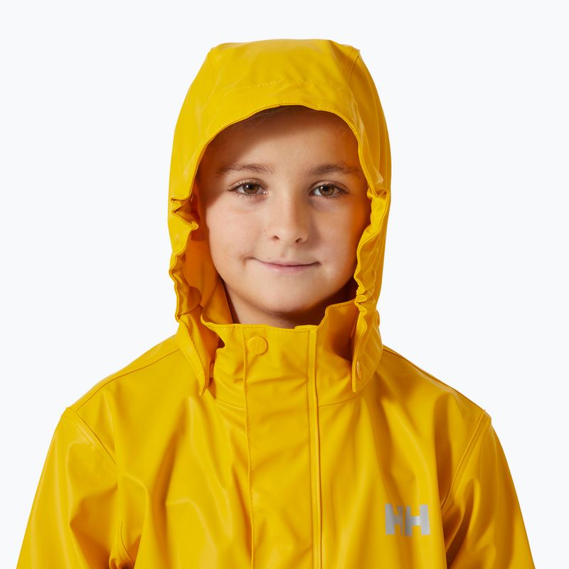 Children's sailing jacket Helly Hansen Moss essential yellow 3
