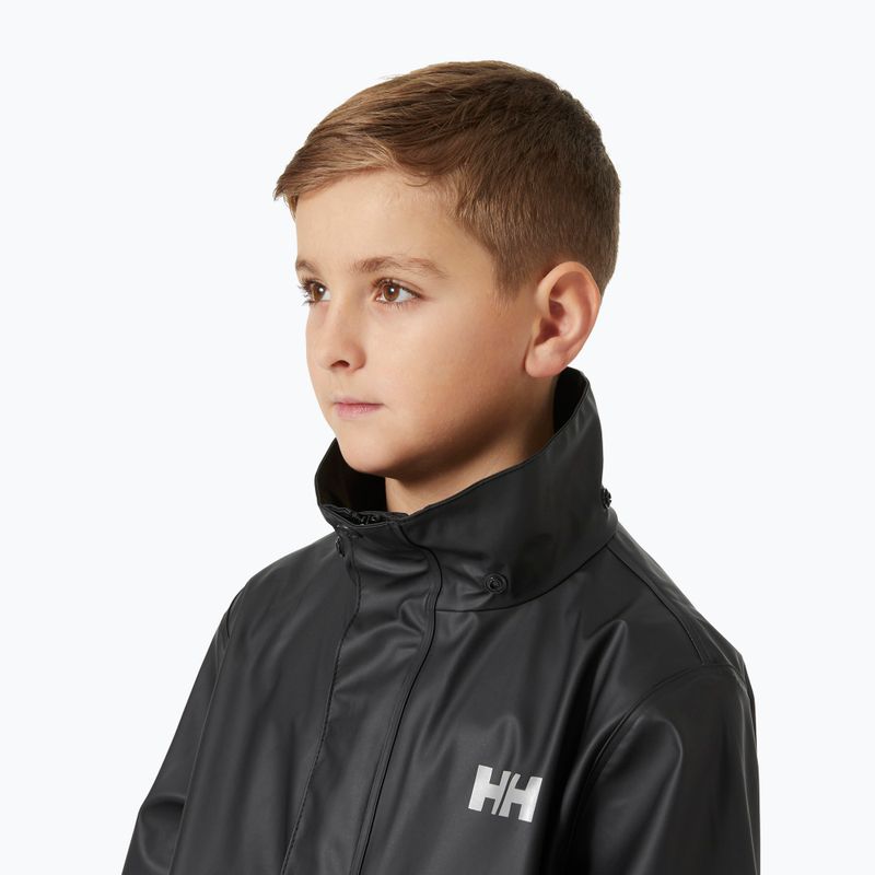 Children's sailing jacket Helly Hansen Moss black 4