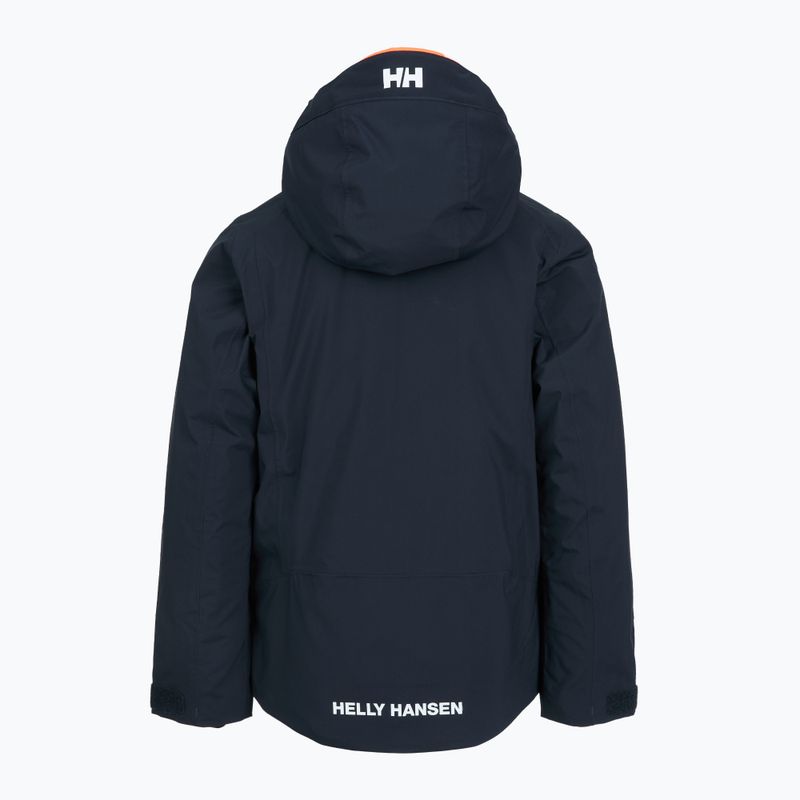 Helly Hansen Alpha navy children's ski jacket 2