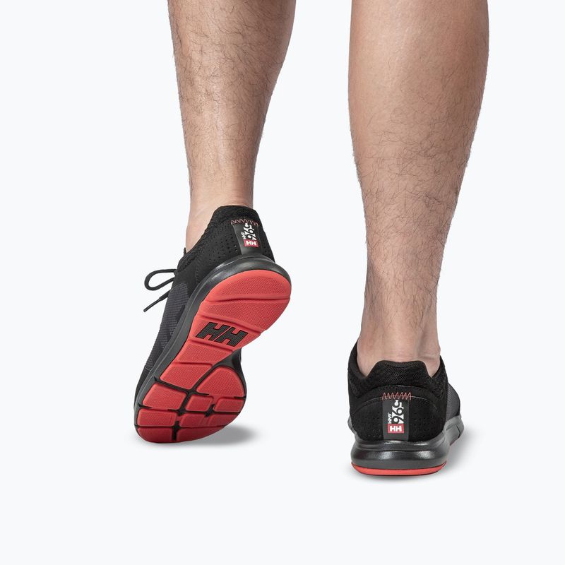 Men's shoes Helly Hansen Ahiga V4 Hydropower off black/alert red 9
