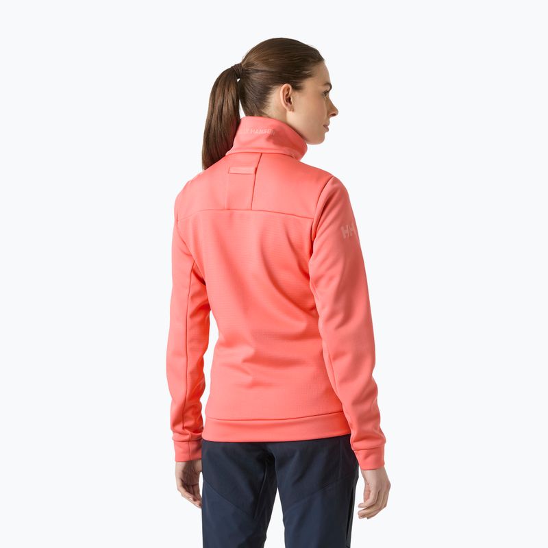 Women's sailing sweatshirt Helly Hansen Crew Fleece sunset pink 2