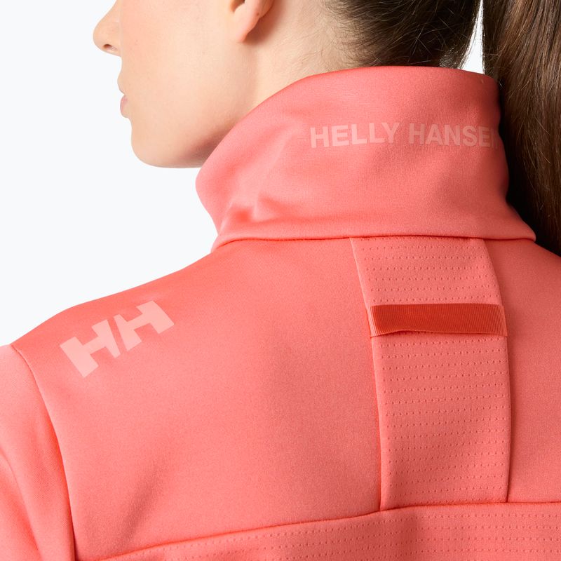 Women's sailing sweatshirt Helly Hansen Crew Fleece sunset pink 4