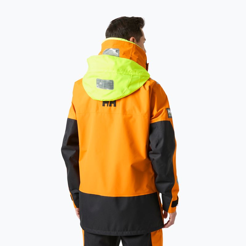 Men's sailing jacket Helly Hansen Skagen Offshore ignite orange 2