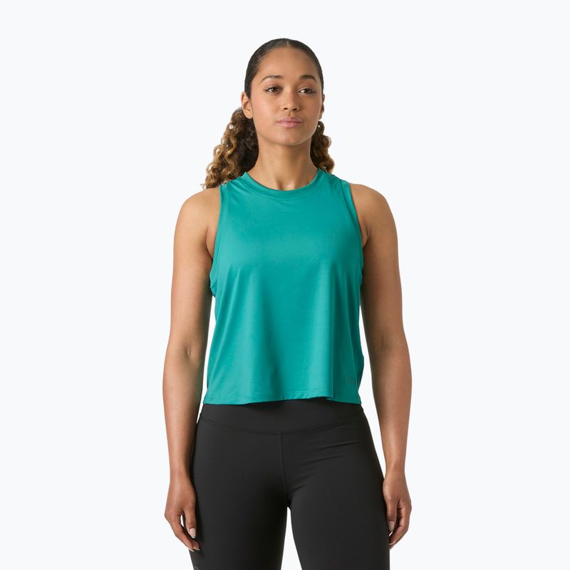 Women's T-shirt Helly Hansen Ocean Cropped Tank Top dark mint