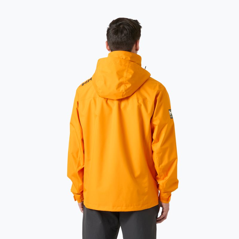 Men's sailing jacket Helly Hansen Crew Hooded 2.0 ignite orange 2