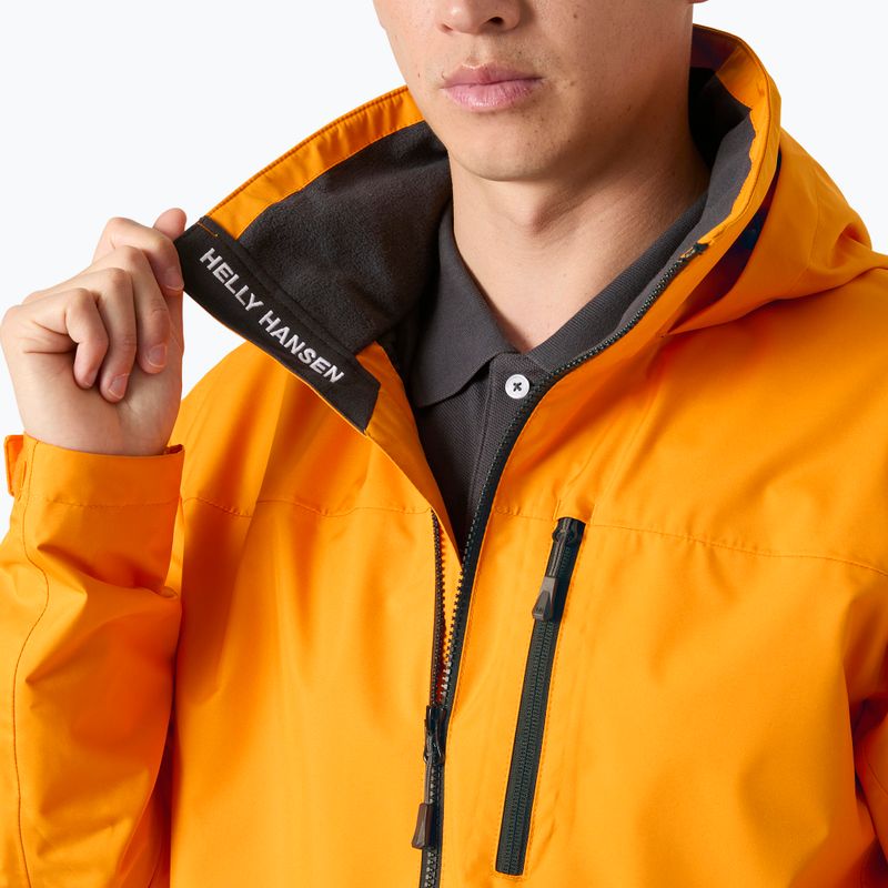 Men's sailing jacket Helly Hansen Crew Hooded 2.0 ignite orange 4