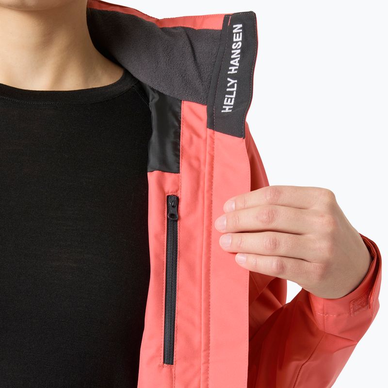 Women's sailing jacket Helly Hansen Crew Hooded 2.0 sunset pink 5