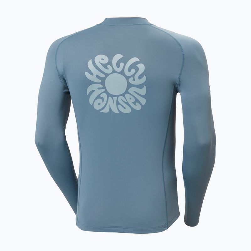 Men's swimming longsleeve Helly Hansen Waterwear Rashguard washed navy 6