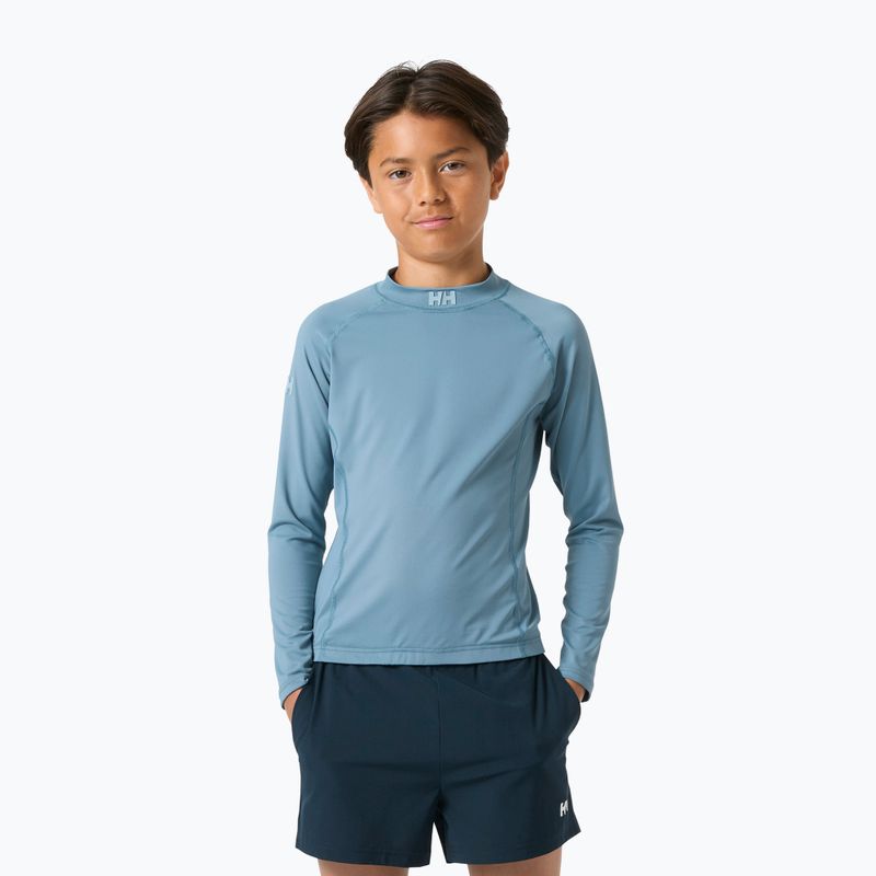 Children's swimming longsleeve Helly Hansen Waterwear Rashguard Jr washed navy