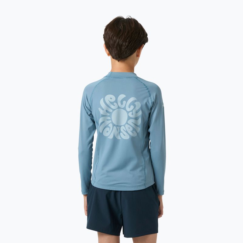 Children's swimming longsleeve Helly Hansen Waterwear Rashguard Jr washed navy 2