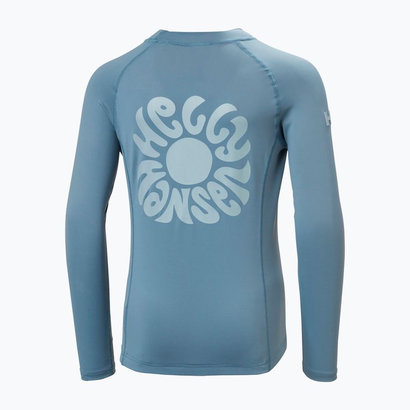 Children's swimming longsleeve Helly Hansen Waterwear Rashguard Jr washed navy 6