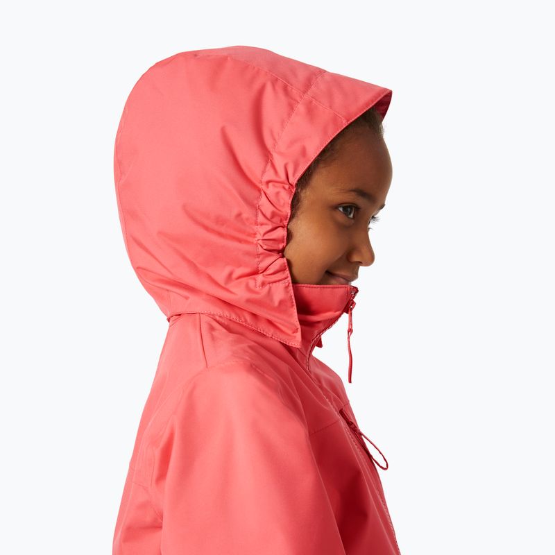 Children's sailing jacket Helly Hansen Crew Hooded Jr 41813 sunset pink 5
