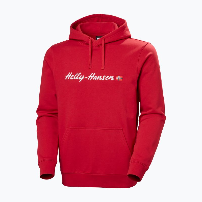 Men's sweatshirt Helly Hansen Core Graphic Hoodie red 5