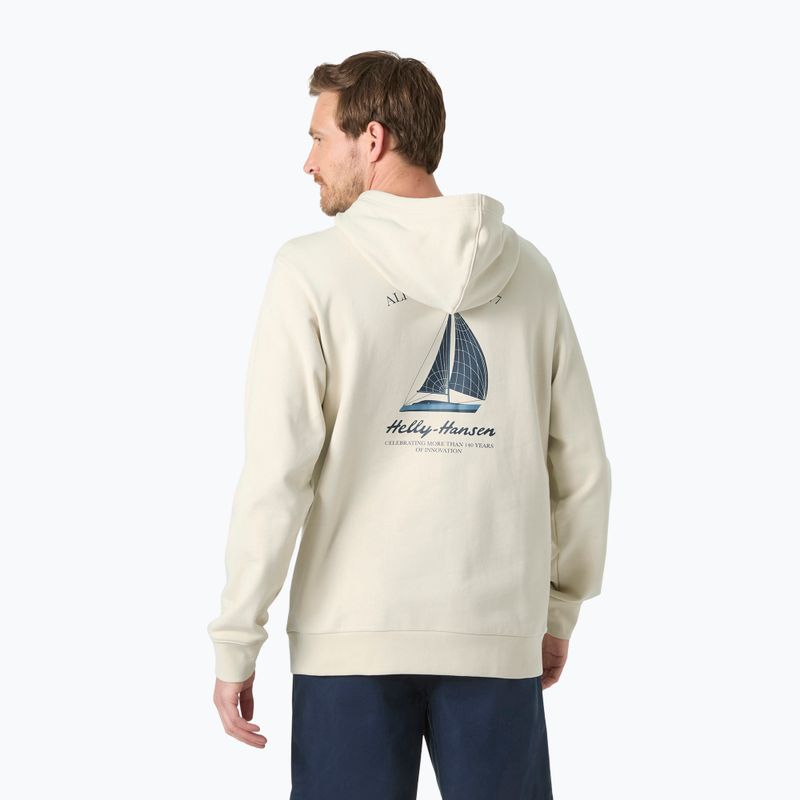 Men's sweatshirt Helly Hansen Shoreline Hoodie cream 2
