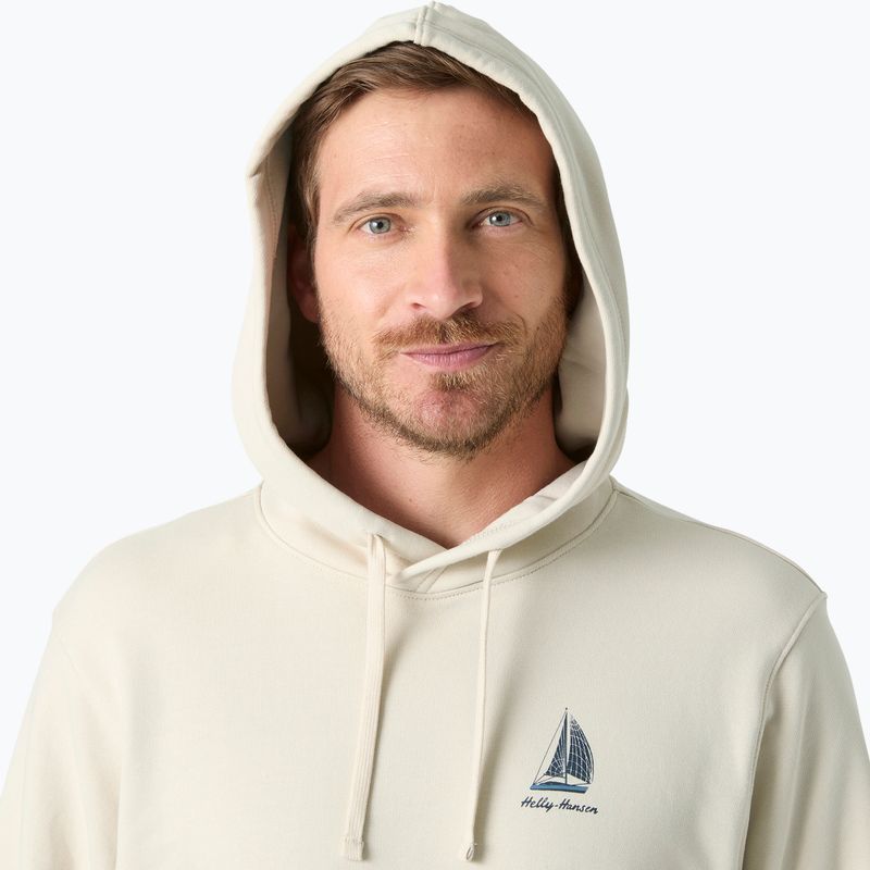 Men's sweatshirt Helly Hansen Shoreline Hoodie cream 3