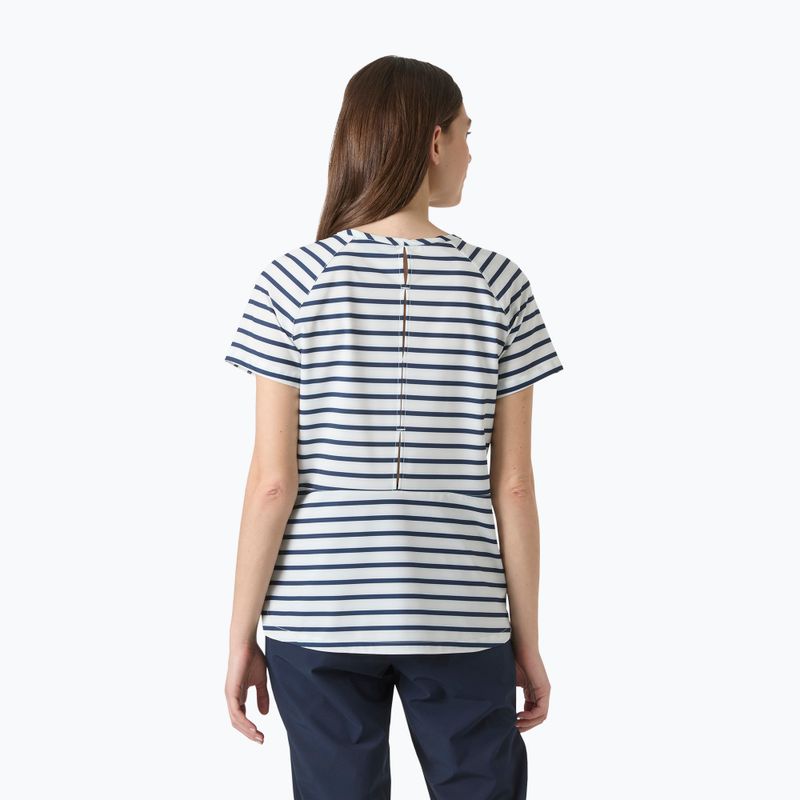 Women's T-shirt Helly Hansen Thalia white navy stripe 2