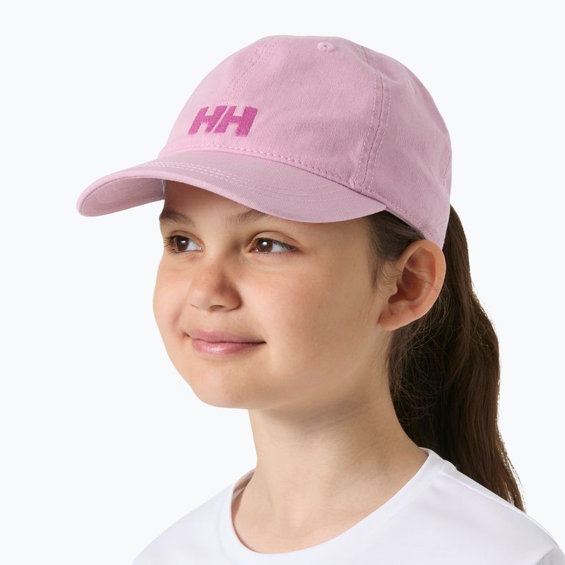 Children's baseball cap Helly Hansen Logo Jr pink lavender 3