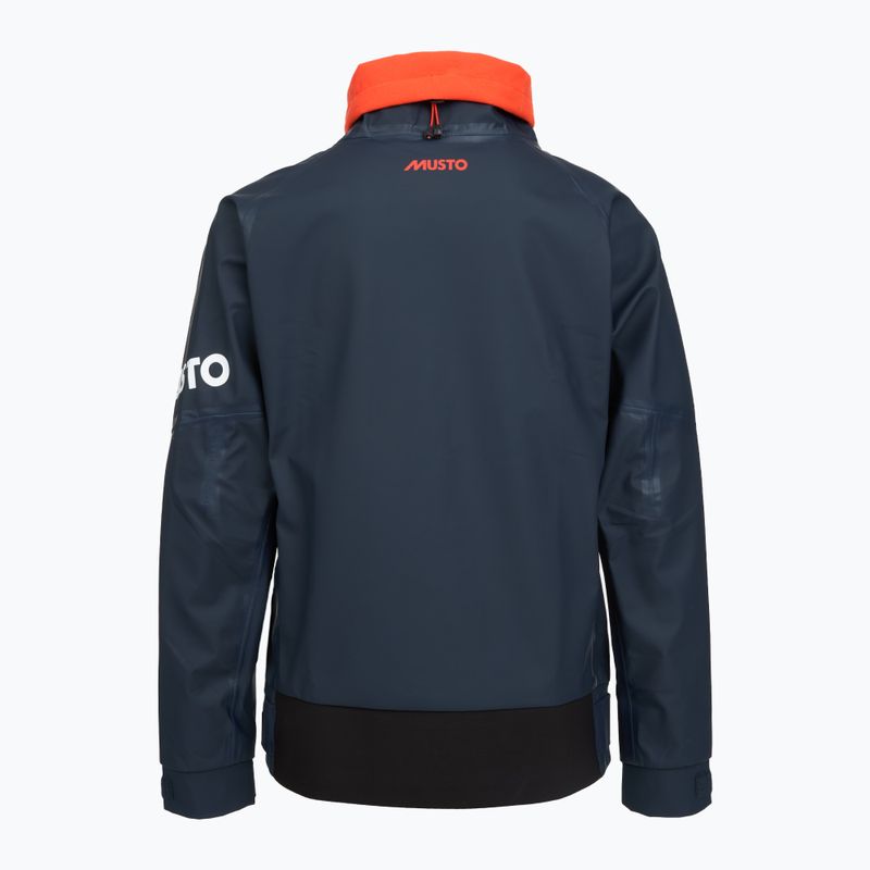 Sailing sweatshirt Musto Championship Aqua Top 2.0 navy/cherry tomato 2